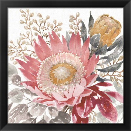 Framed Petal Passion VIII Soft Boho Print