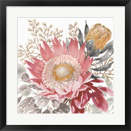 Framed Petal Passion VIII Soft Boho Print