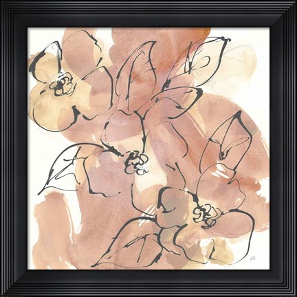 Framed Cashmere Florals II Print
