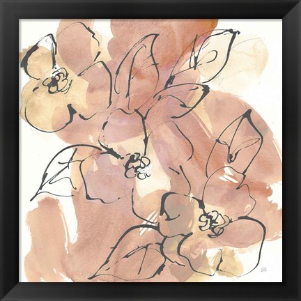 Framed Cashmere Florals II Print