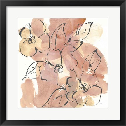 Framed Cashmere Florals II Print