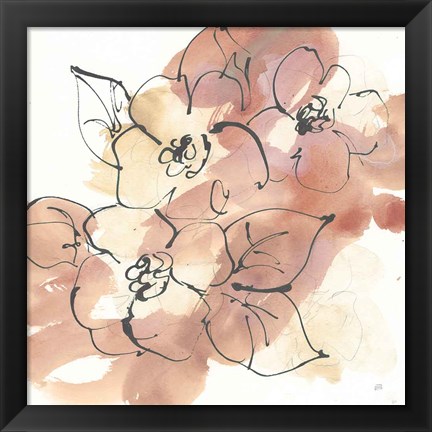 Framed Cashmere Florals I Print