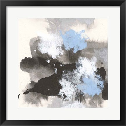 Framed Puff of Blue II Print