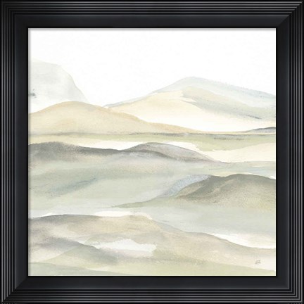 Framed Valleyscape I Green Print