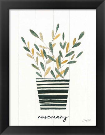 Framed Herb Garden V Print