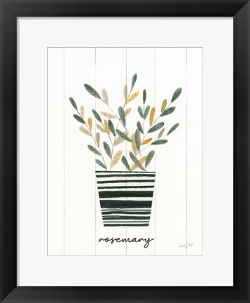 Framed Herb Garden V Print