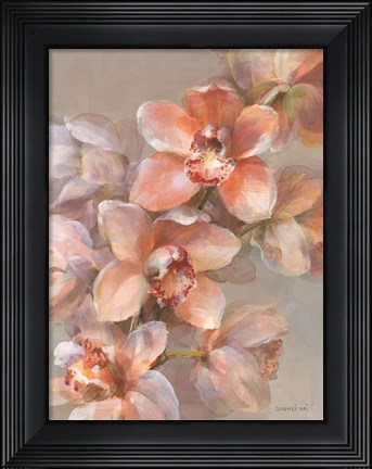 Framed Delicate Orchid I Print