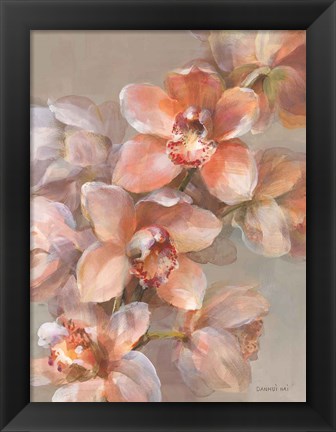 Framed Delicate Orchid I Print