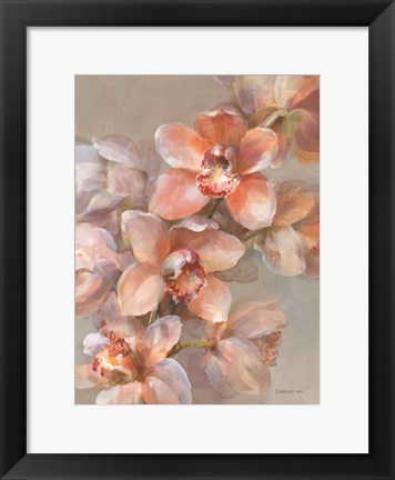 Framed Delicate Orchid I Print