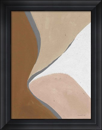 Framed Neutral Abstract III Print