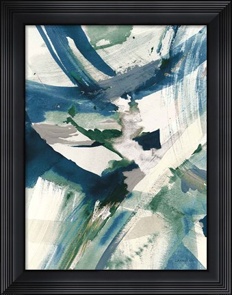 Framed Spontaneous II Sapphire Print