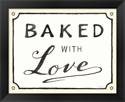 Framed Baked with Love Print