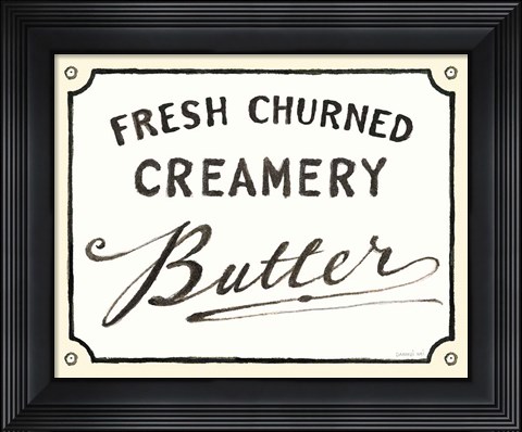 Framed Creamery Butter Print