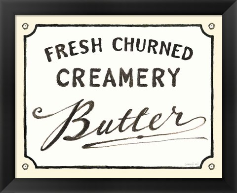 Framed Creamery Butter Print