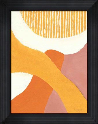 Framed Retro Abstract VI Bright Print