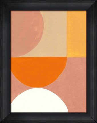 Framed Retro Abstract V Bright Print
