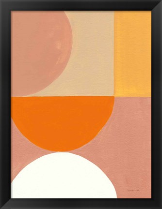 Framed Retro Abstract V Bright Print