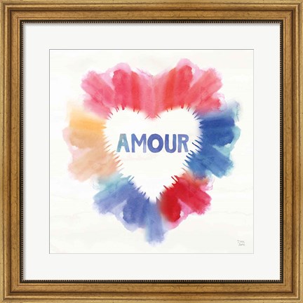 Framed Rainbow Love II Amour Print