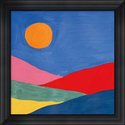 Framed Desert Landscape I Print