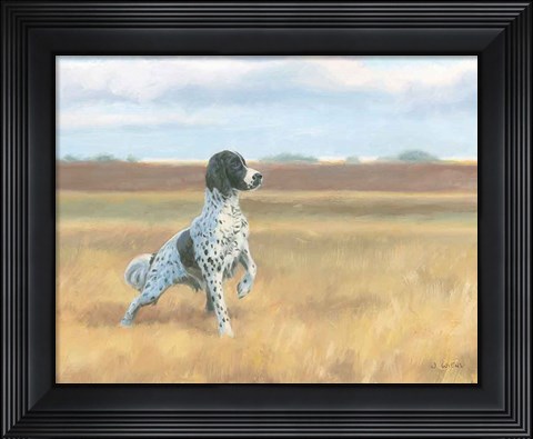 Framed On Point No Bird Crop Print