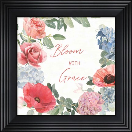 Framed Boho Bouquet  X Print