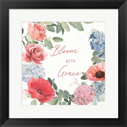 Framed Boho Bouquet  X Print