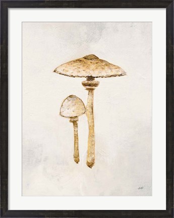 Framed Woodland Mushroom I Print