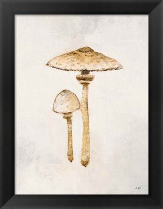 Framed Woodland Mushroom I Print