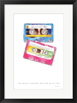 Framed Mixtape Love Print