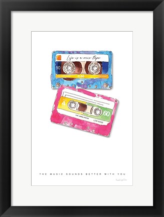 Framed Mixtape Love Print