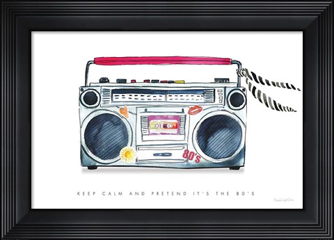 Framed Boombox Love Print