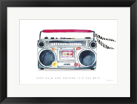 Framed Boombox Love Print