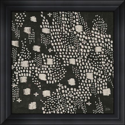 Framed Dots and Blocks Print