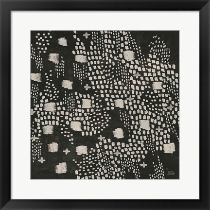 Framed Dots and Blocks Print