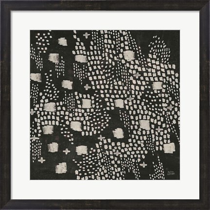 Framed Dots and Blocks Print