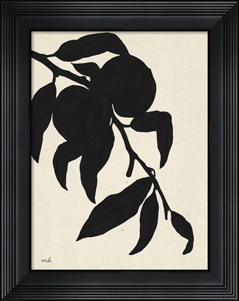 Framed Peach I Print