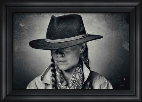Framed Home on the Range Cowgirl I Print