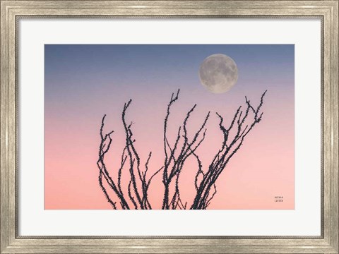 Framed Reaching Up Moon Print