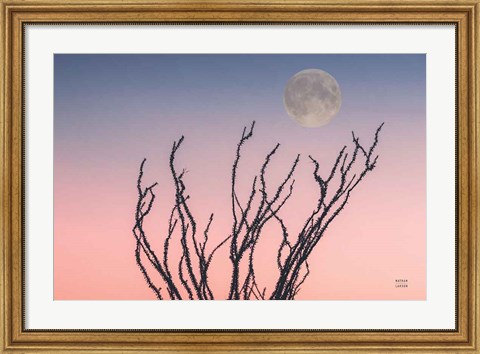 Framed Reaching Up Moon Print