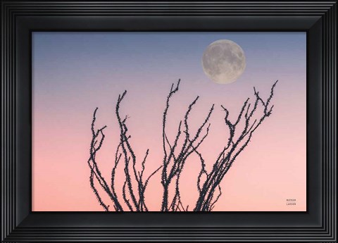 Framed Reaching Up Moon Print