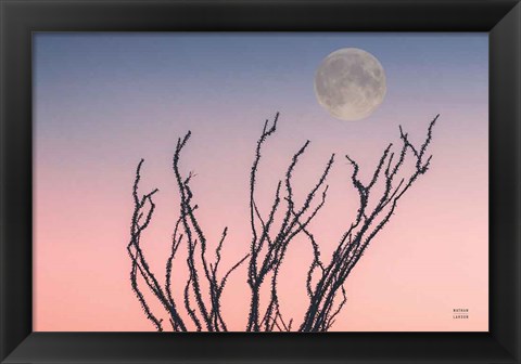 Framed Reaching Up Moon Print