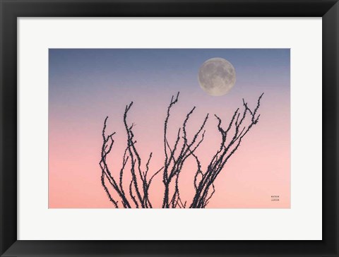 Framed Reaching Up Moon Print