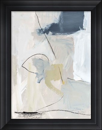 Framed Neutral Abstract I Print