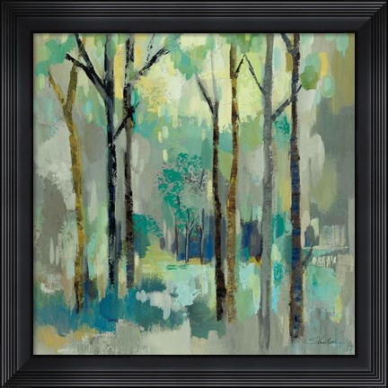 Framed Romantic Forest Neutral Print
