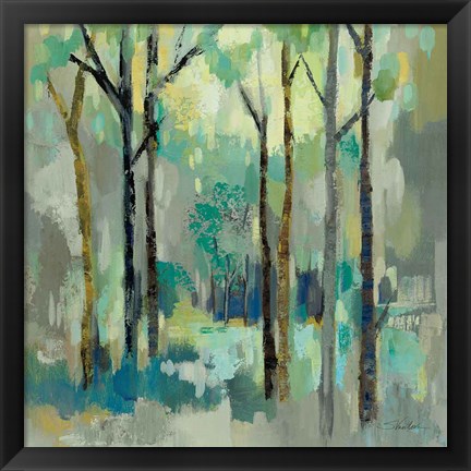 Framed Romantic Forest Neutral Print