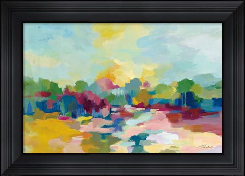 Framed Colorful Inlet Print