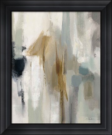 Framed Ethereal Sandy Beach I Print