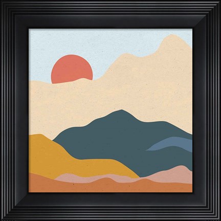 Framed Mountainous II Print