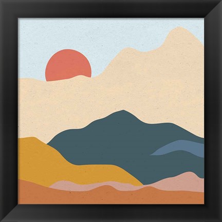 Framed Mountainous II Print