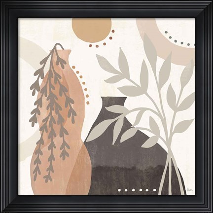 Framed Botanical Form V Neutral Print